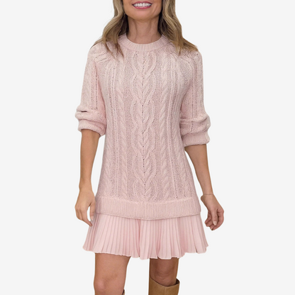 Coralise women's cable-knit sweater dress