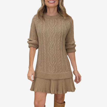Coralise women's cable-knit sweater dress
