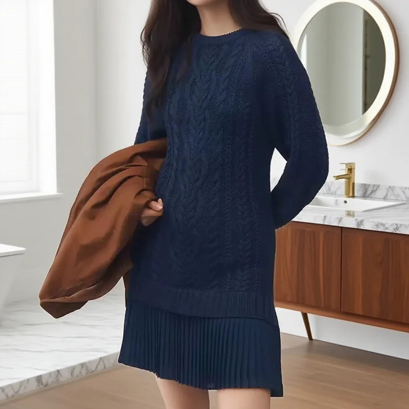Coralise women's cable-knit sweater dress