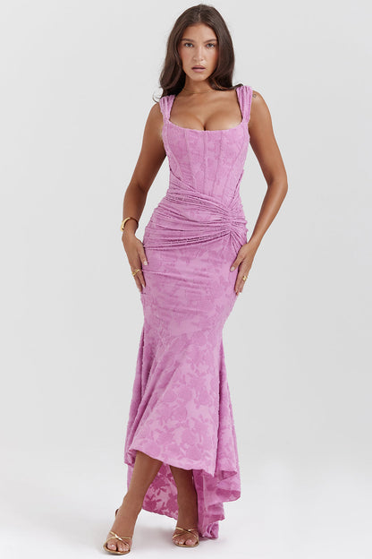 Rosalie | Lace Ruched Bodycon Evening Dress