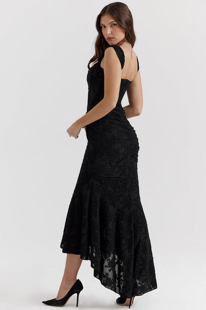 Rosalie | Lace Ruched Bodycon Evening Dress