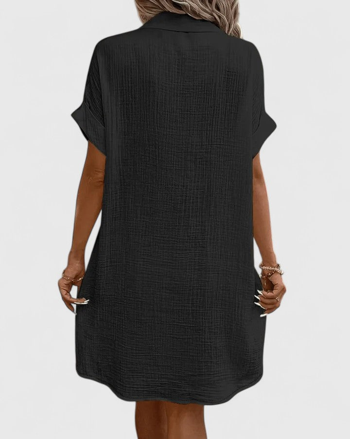 Marlowe | Button-Down Shirt Dress with Pockets