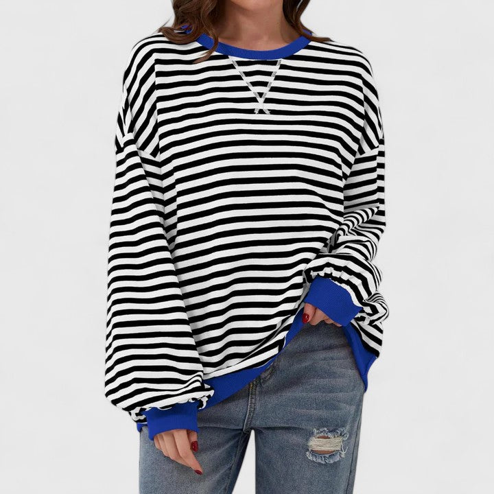 Soft relaxed knit sweater for women view 2