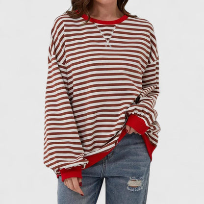 Soft relaxed knit sweater for women view 6