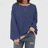 Soft relaxed knit sweater for women