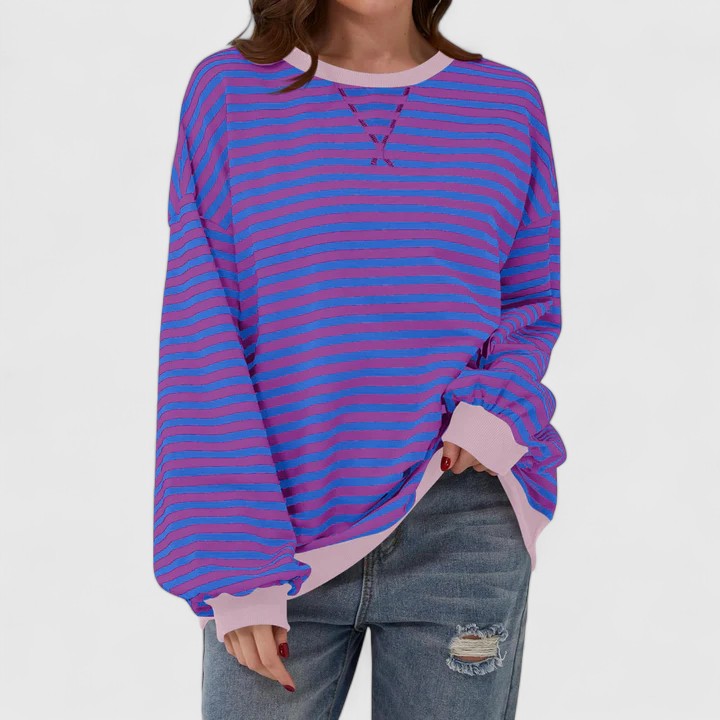 Soft relaxed knit sweater for women view 8