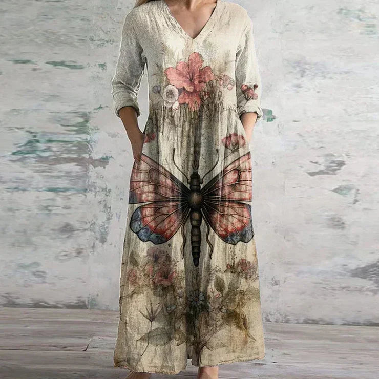 Kristen | Patchwork Floral Summer Maxi Dress