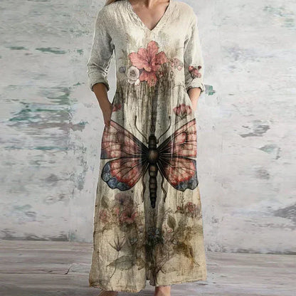 Kristen | Patchwork Floral Summer Maxi Dress