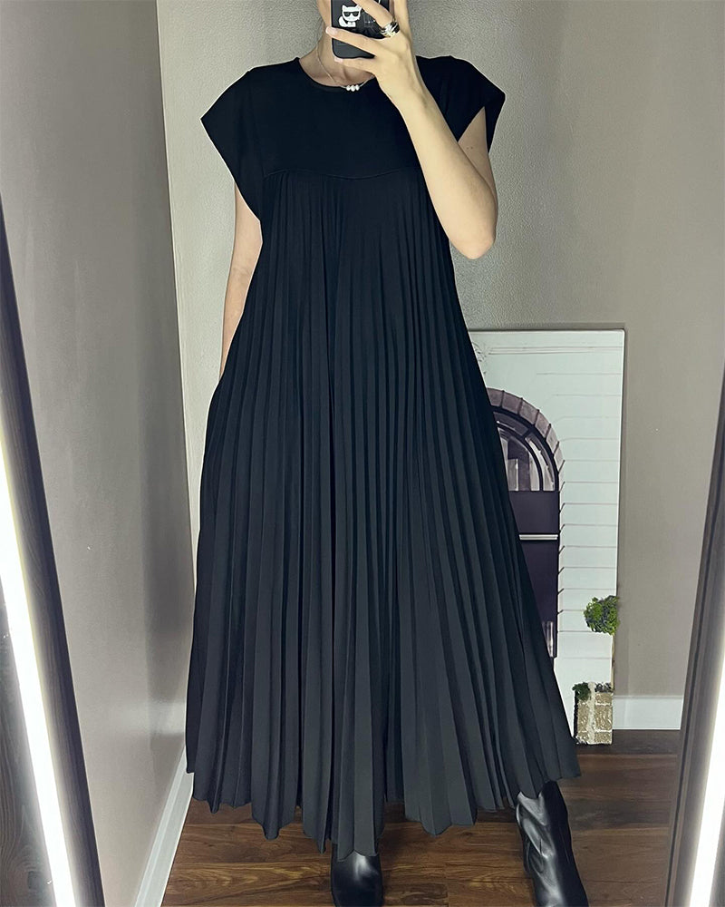 Fern | Flowy Pleated Maxi Cocktail Dress