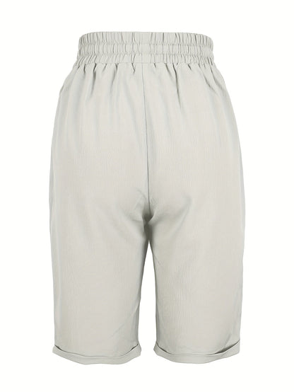 Nicole | Casual Flowy Drawstring Capri Pants
