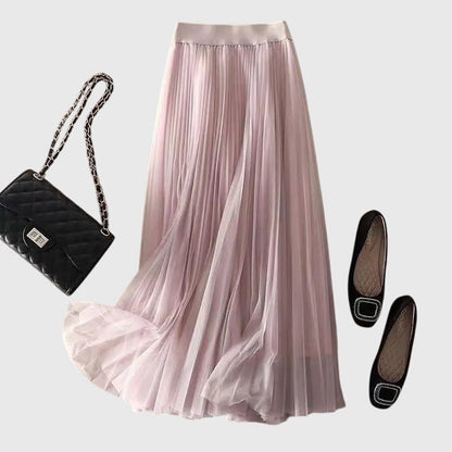 Annabelle | Tulle A-Line Midi Skirt