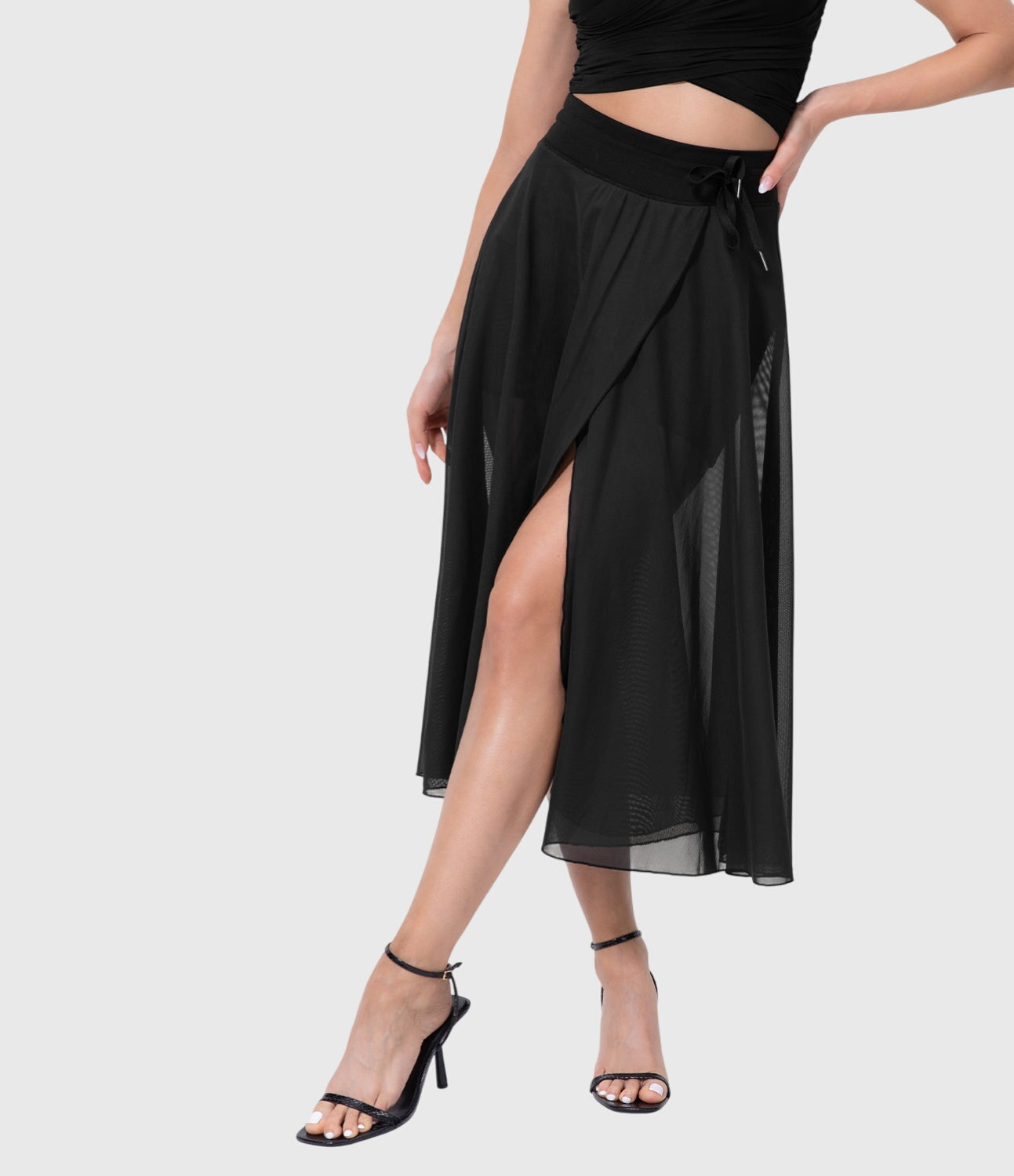 Melanie | High-Waist Pleated Midi Skirt