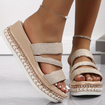 Tatum cushioned comfort sandals styled view