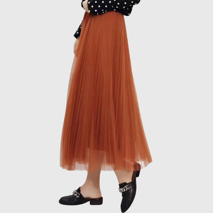 Annabelle | Tulle A-Line Midi Skirt