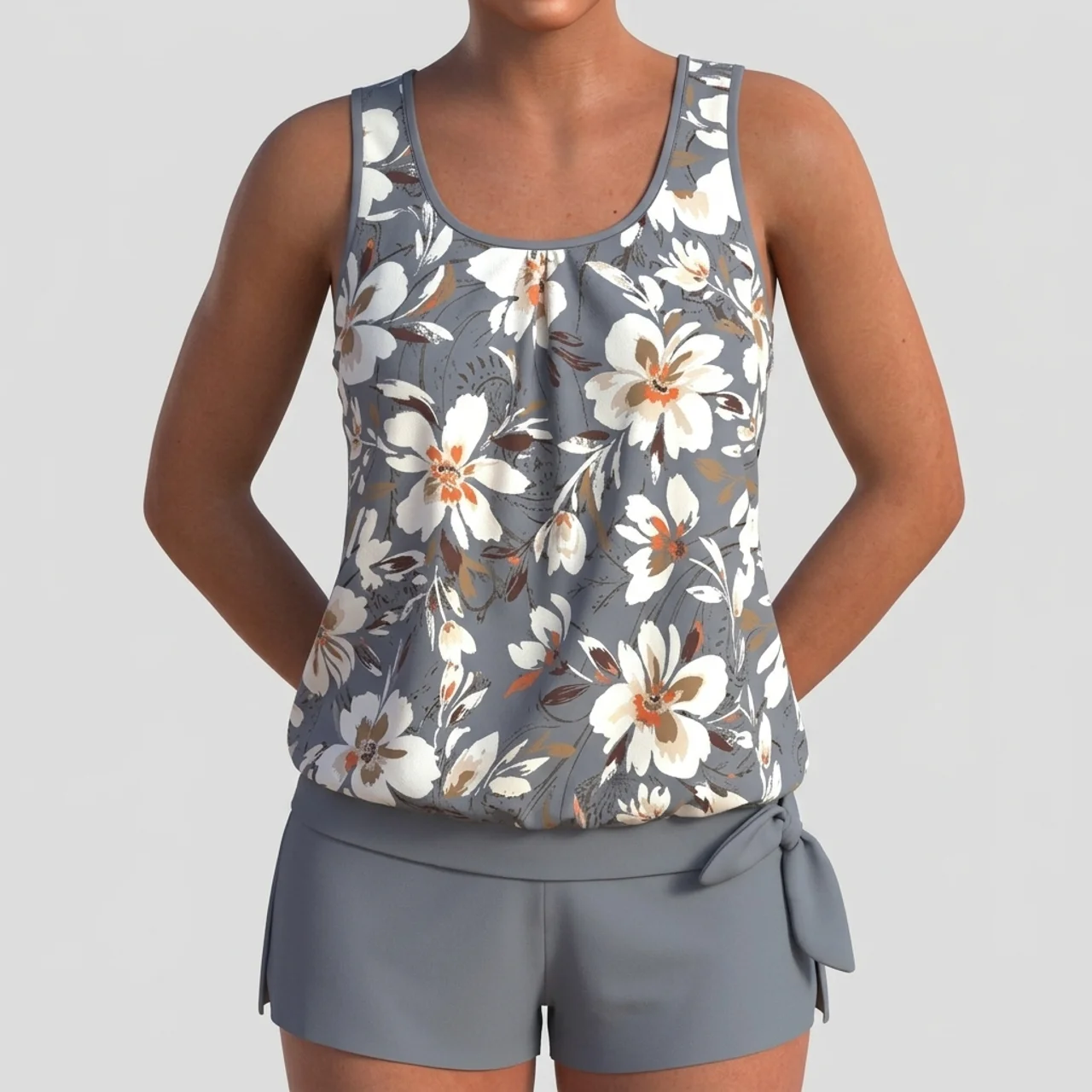 Zelmyra | Flowy Tankini Swimsuit Set