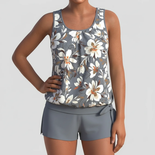 Zelmyra | Flowy Tankini Swimsuit Set