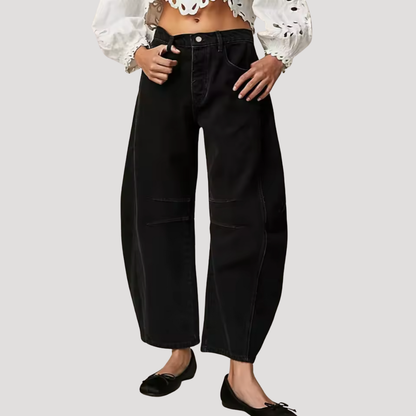 Barrel leg jeans, alternate colour