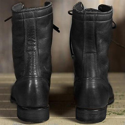 Lace-up mid-calf boots for women view 4