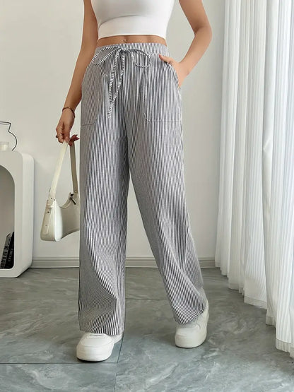 Bexley | Striped Wide-Leg Trousers
