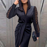 Wenna women's long-sleeve evening gown
