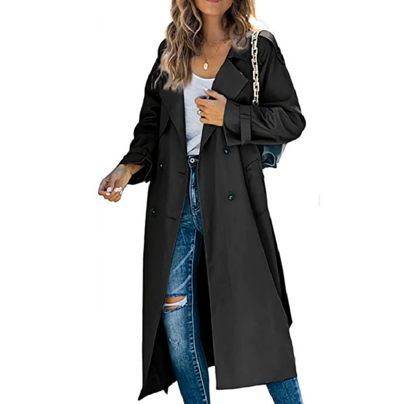 Ombeline women's long trench coat