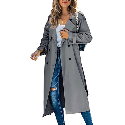 Ombeline women's long trench coat