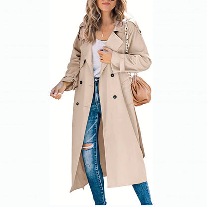 Ombeline women's long trench coat