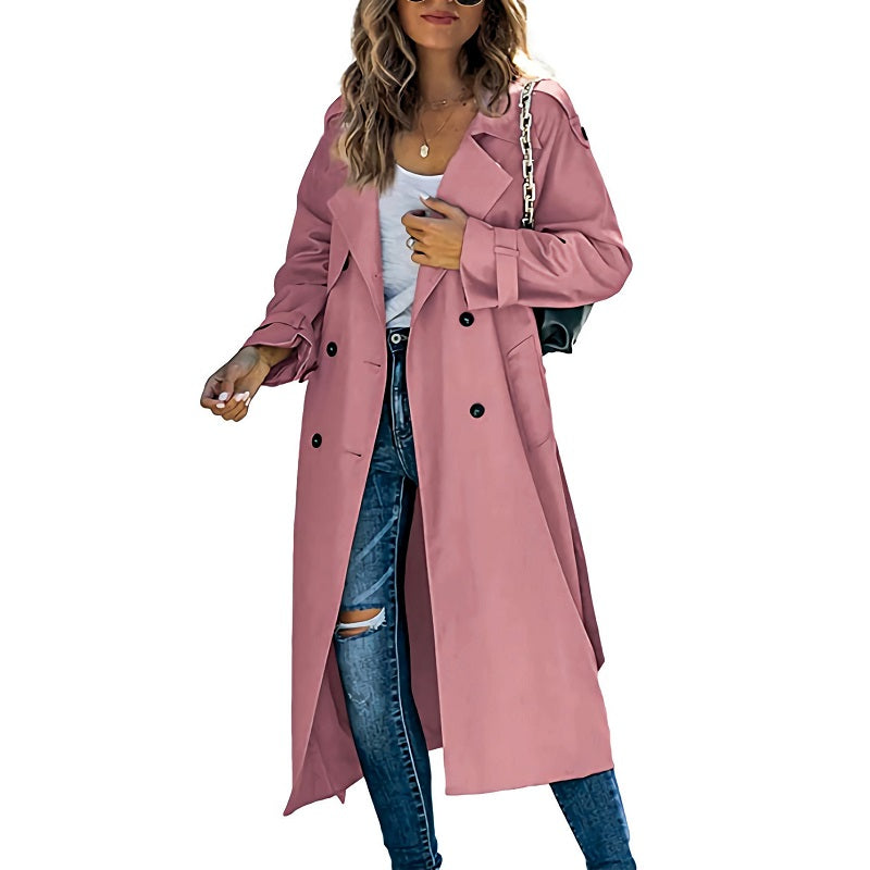 Ombeline women's long trench coat