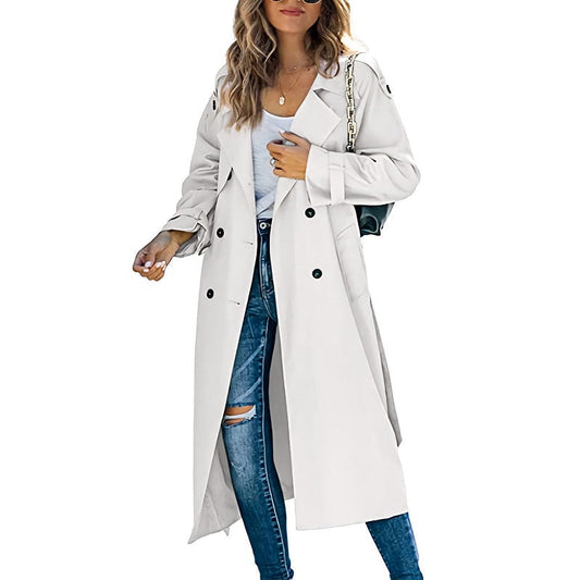 Ombeline women's long trench coat