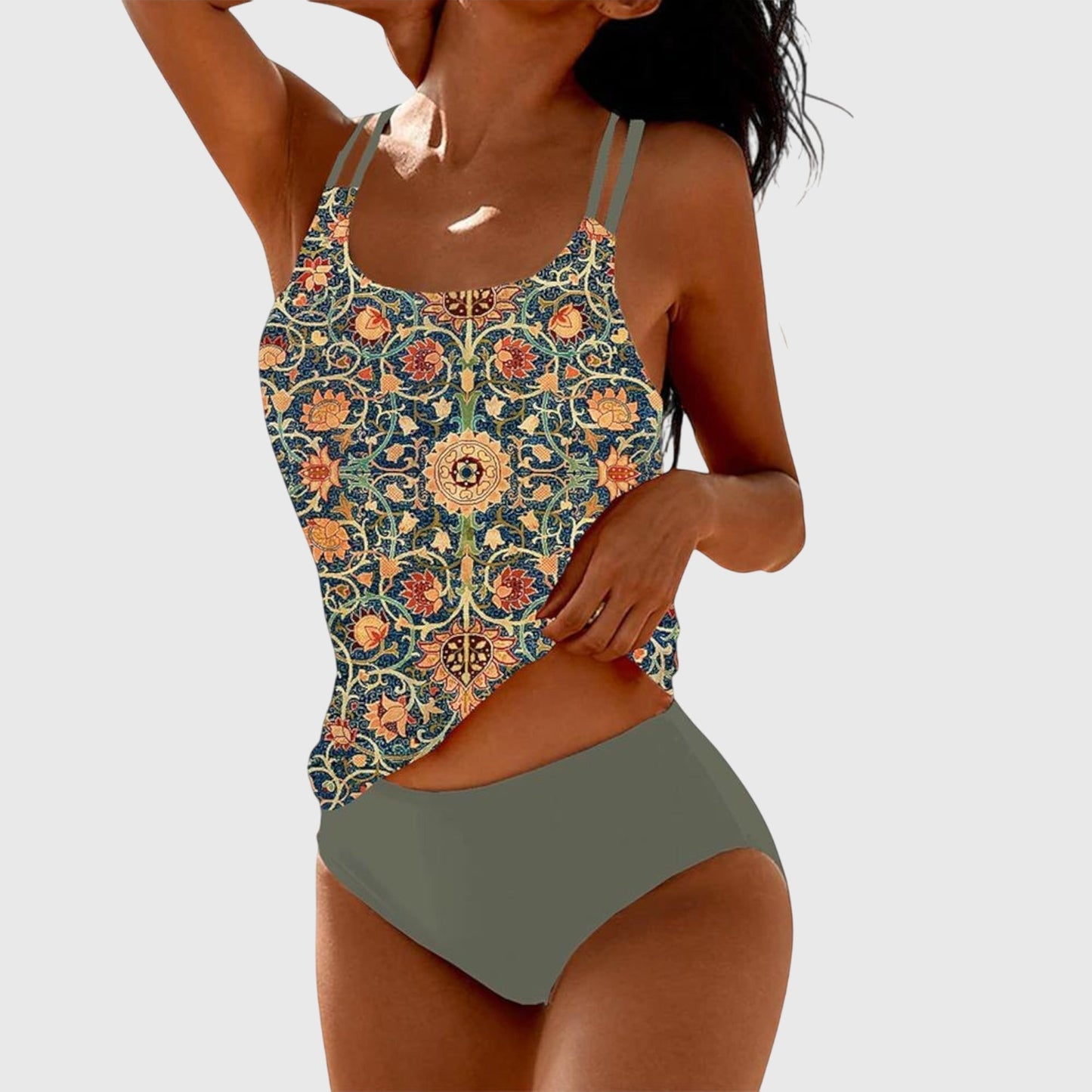 Persephone | Tropical Print Swimwear Set