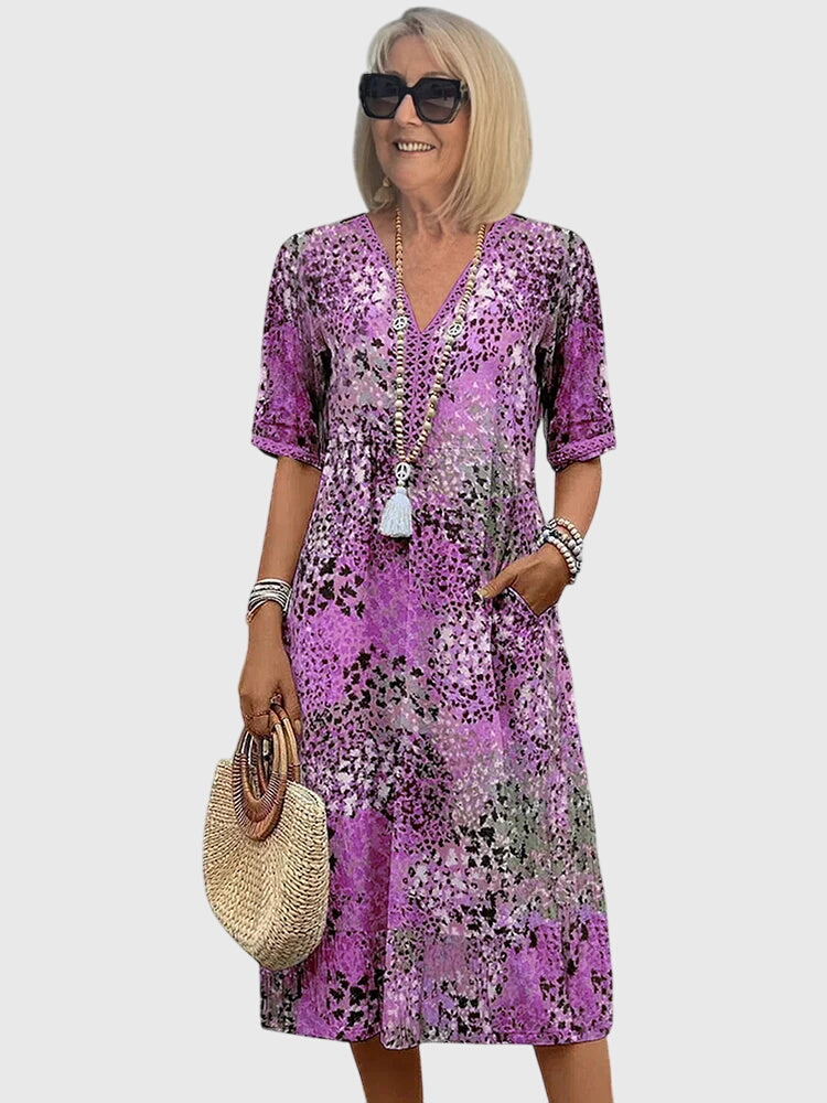 Brielle | Floral Midi Summer Dress