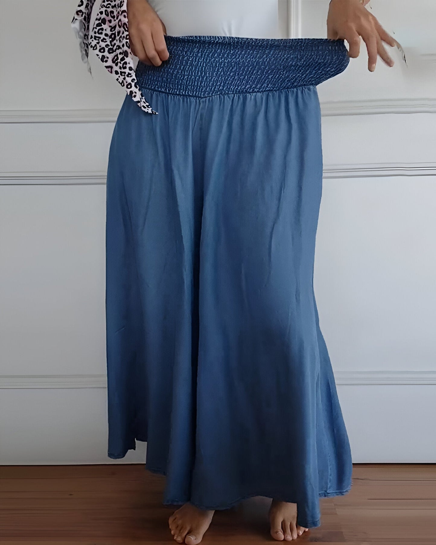 Evelyn | Printed A-Line Midi Skirt
