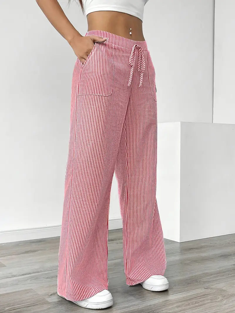 Bexley | Striped Wide-Leg Trousers