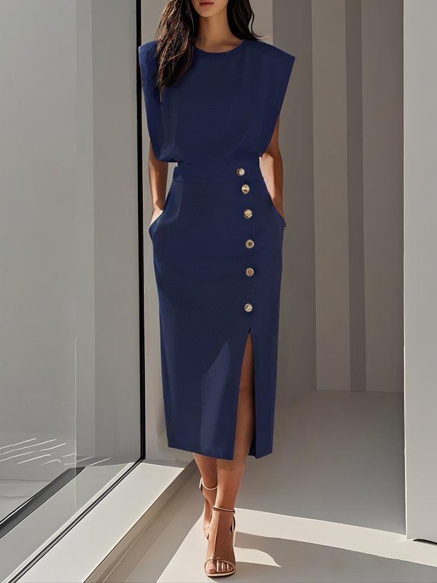 Marcella | Sleeveless Bodycon Midi Dress
