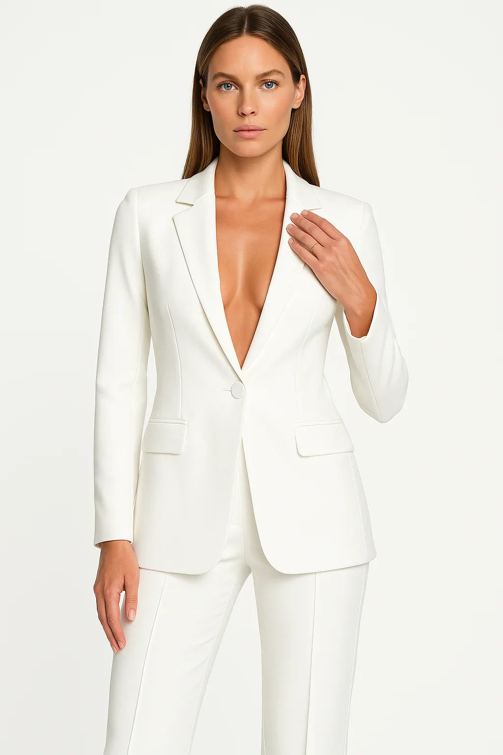Tailored two-piece blazer suit set