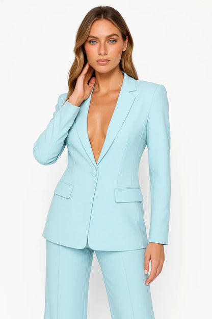 Blazer and pants set front view