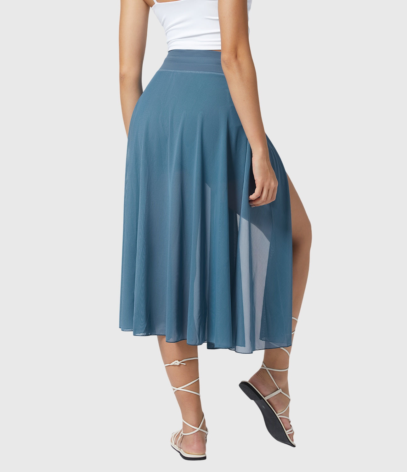 Melanie | High-Waist Pleated Midi Skirt