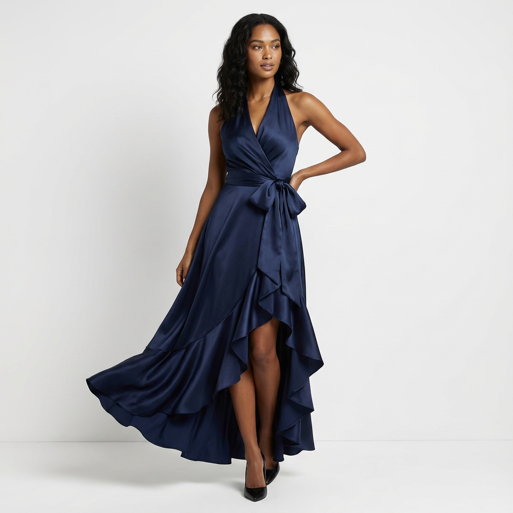 Beatrix | Tie-Waist Bow Wedding Guest Maxi Dress