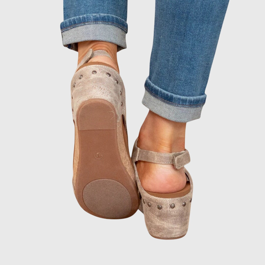 Bristol lightweight wedge sandals top view