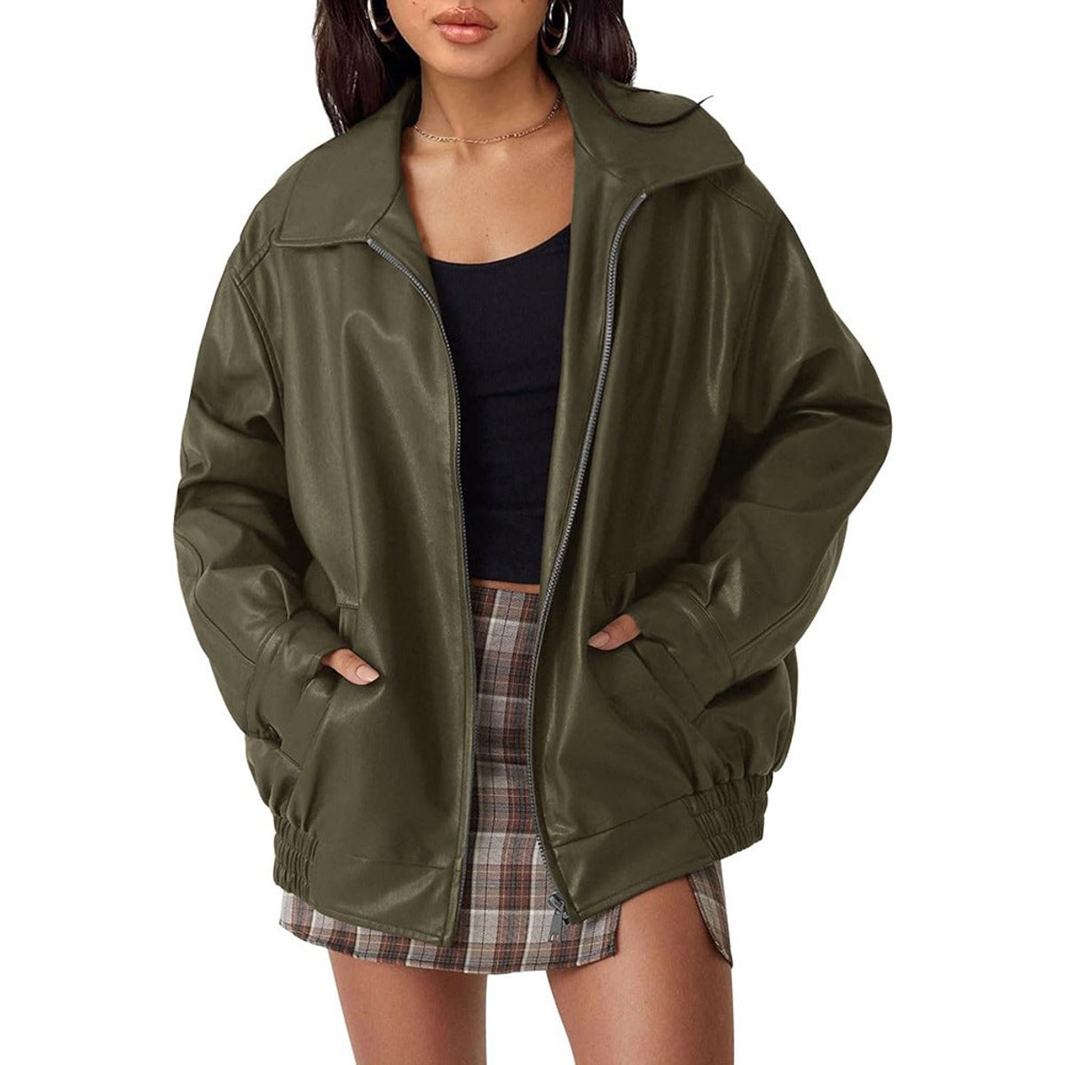 Oversized bomber jacket, view 2