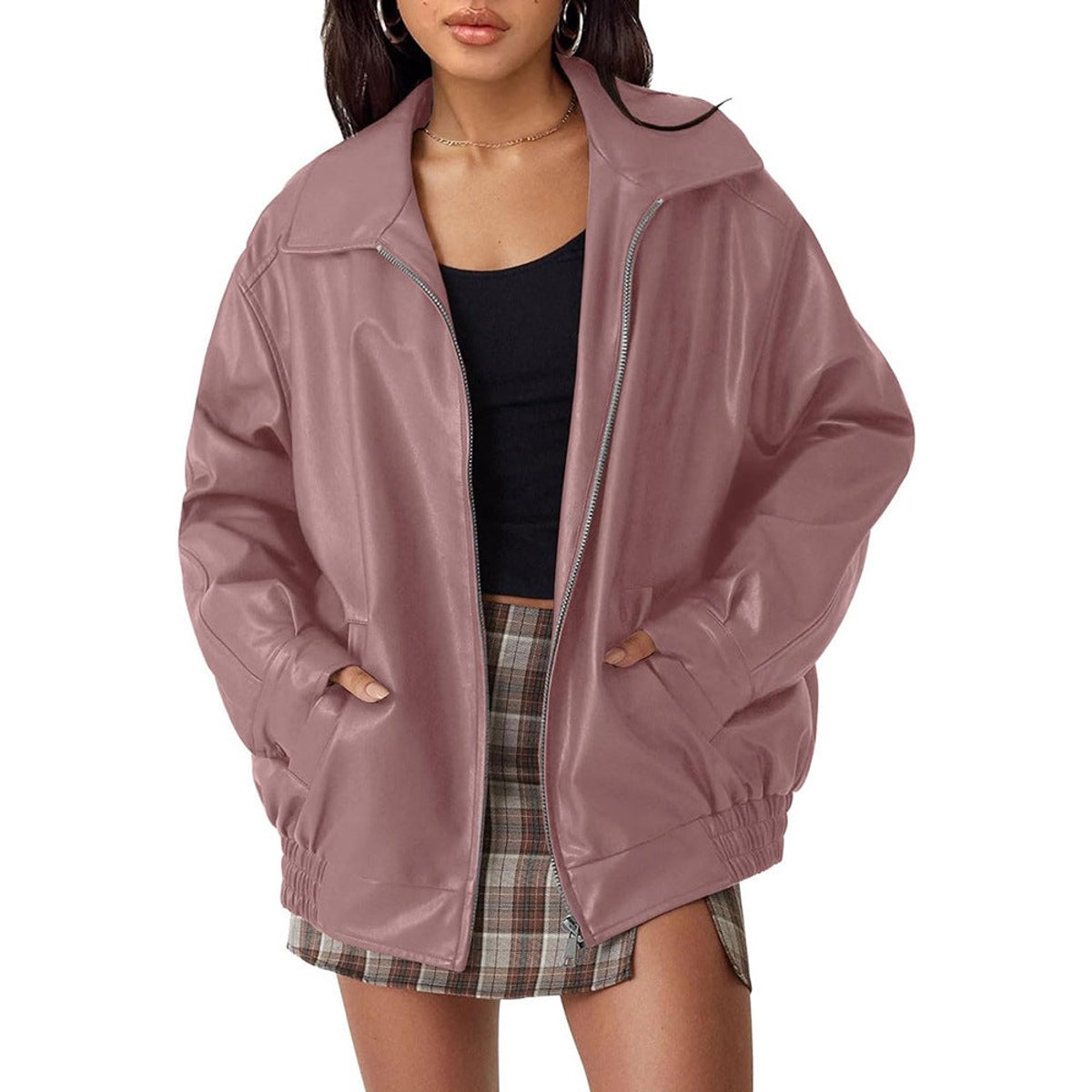 Oversized bomber jacket, view 3