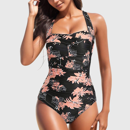 Marisa | Tropical Floral Print One-Piece Swimsuit