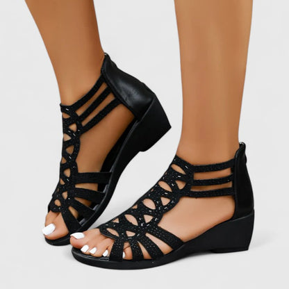 Joelle cushioned sandals styled outfit