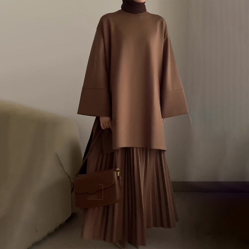 Cassiane feminine pleated matching set
