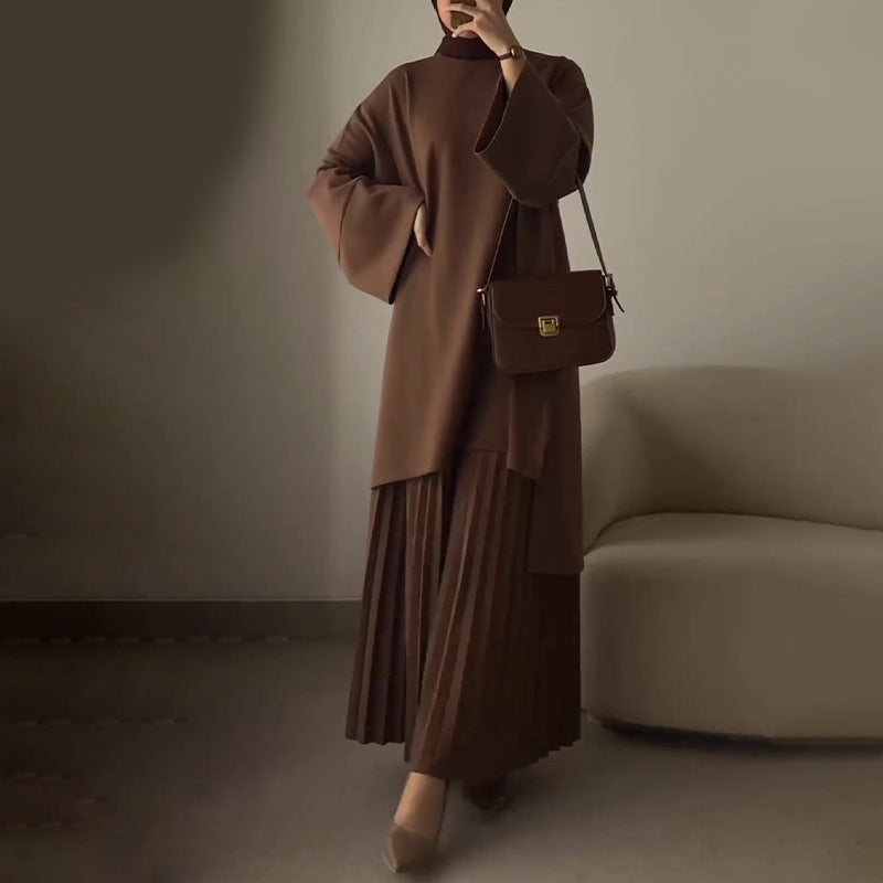 Cassiane | Pleated Two-Piece Set
