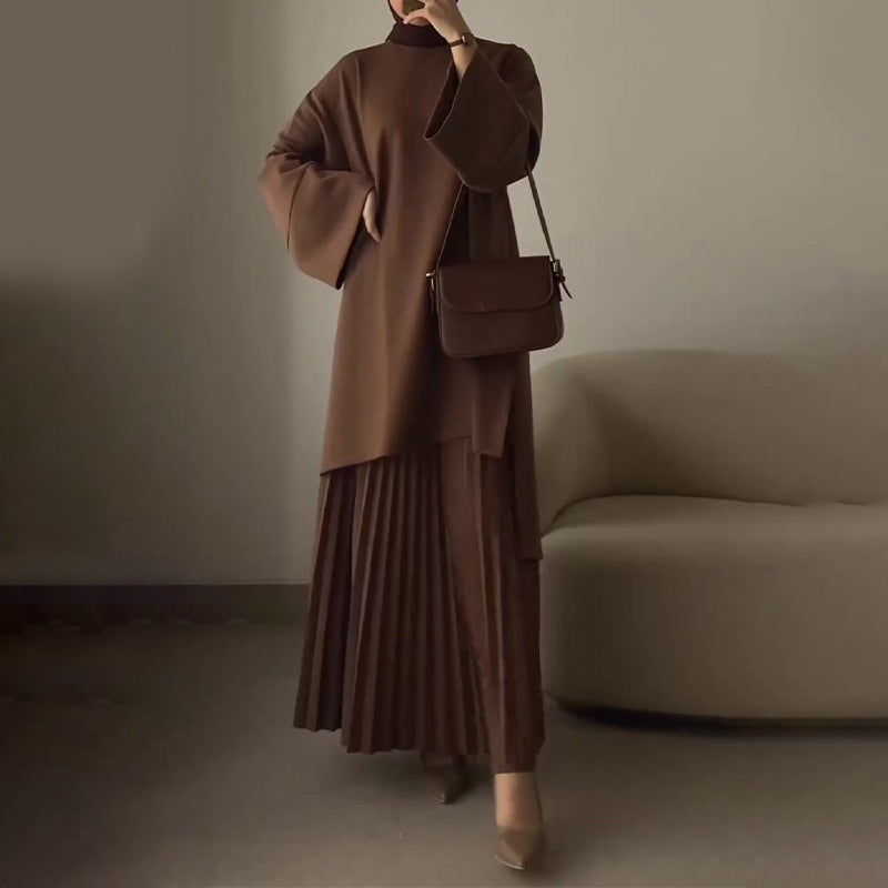Cassiane | Pleated Two-Piece Set