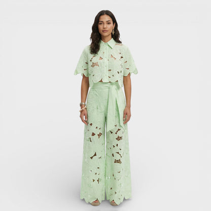 Two-piece floral set front view