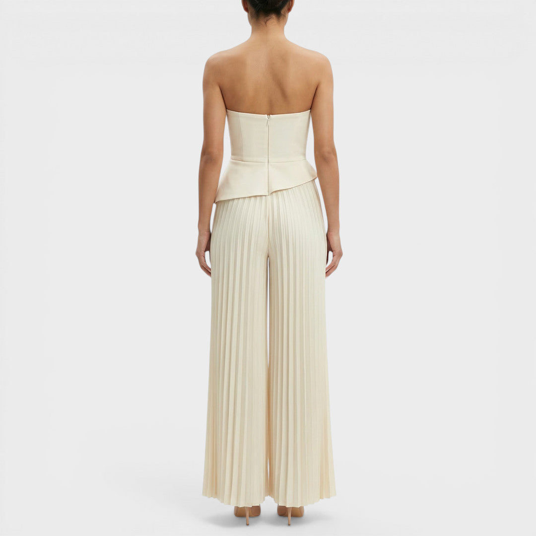 Elegant cream occasion jumpsuit