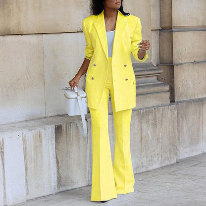 Longline blazer suit set in darker colourway