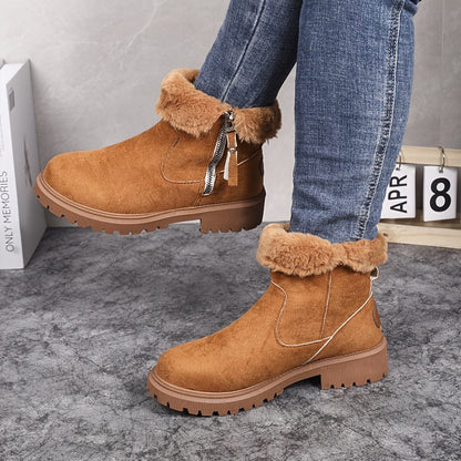 Fur-lined winter ankle boots for women view 2